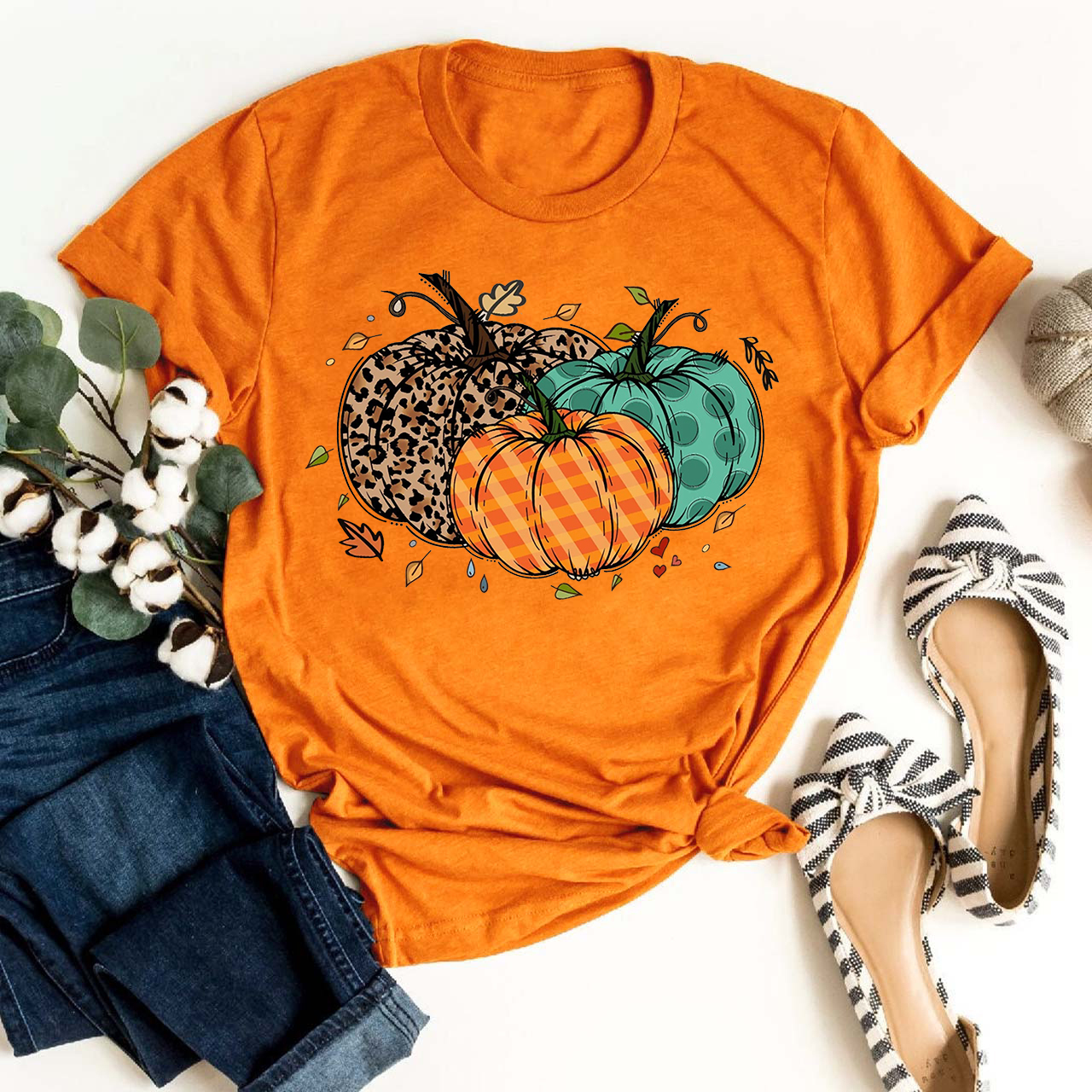 Peace Love Pumpkin Shirt For Her