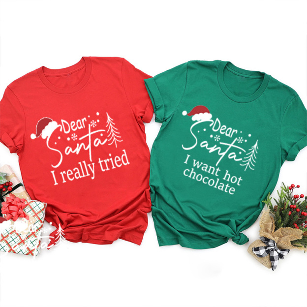 Dear Santa Group Christmas 24 Quotes Shirts