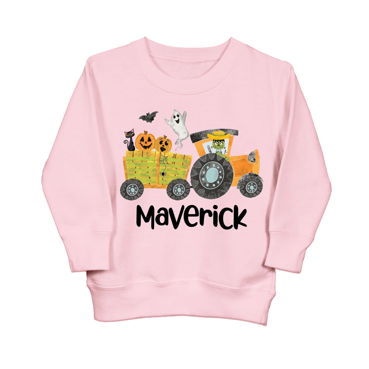 Personalized Cute Hayride Kids Sweatshirt