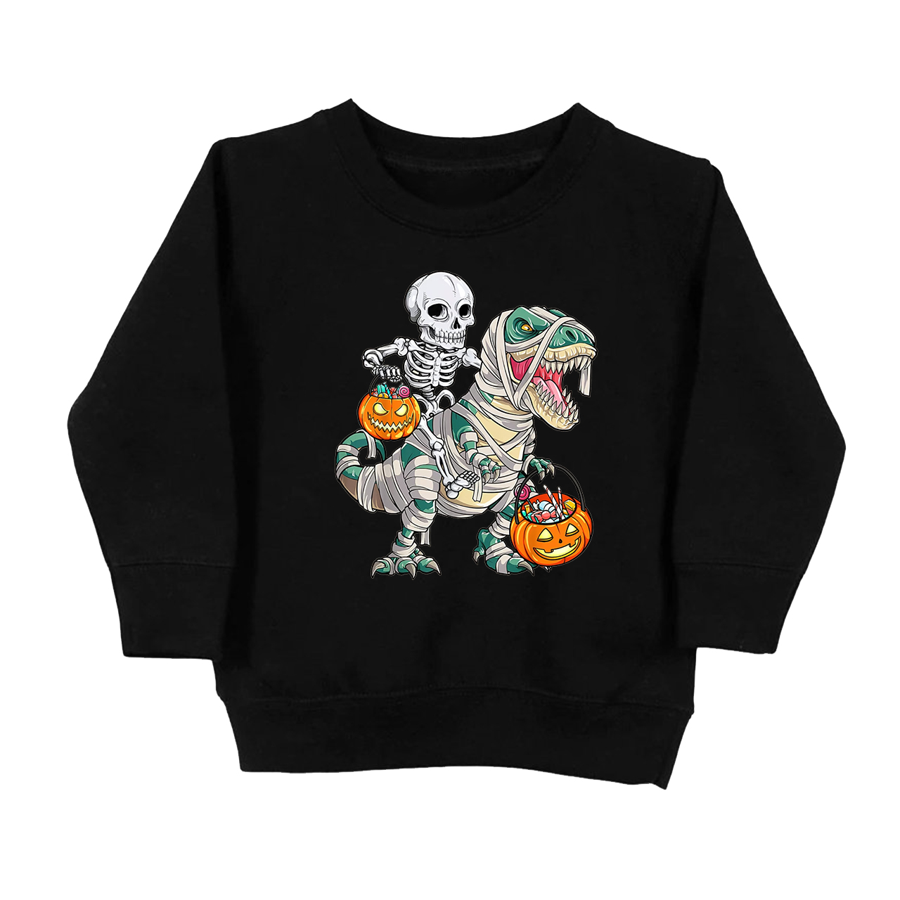 Dinosaur Spooky Saurus Kids Sweatshirt