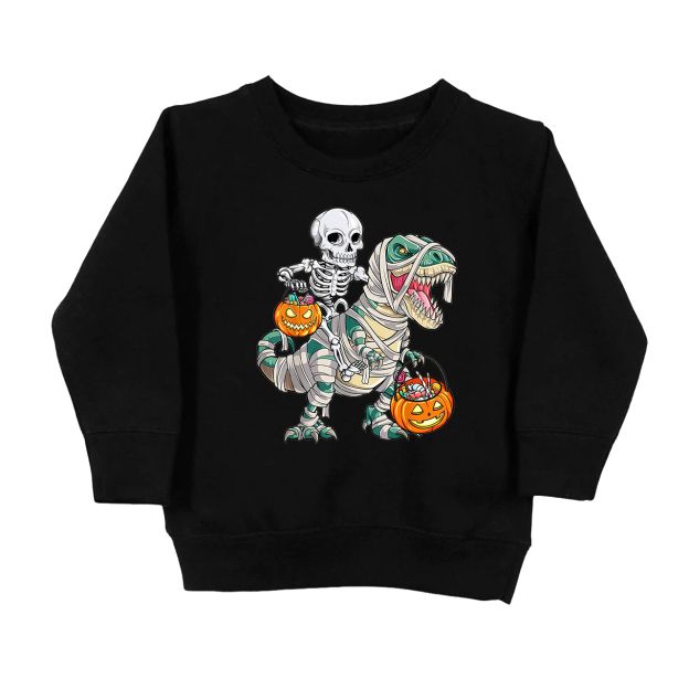 Dinosaur Spooky Saurus Kids Sweatshirt