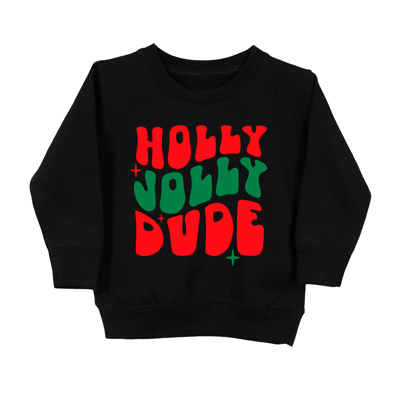 Holly Jolly Dude Kids Sweatshirt