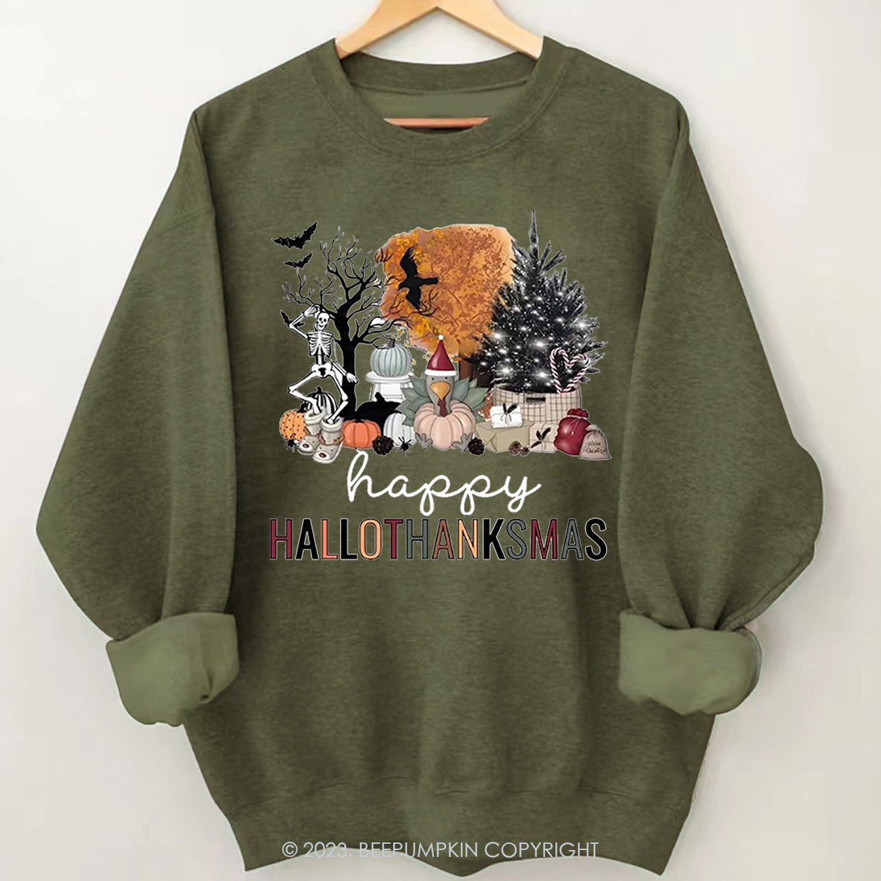 Happy Hallothanksmas Fall Sweatshirt