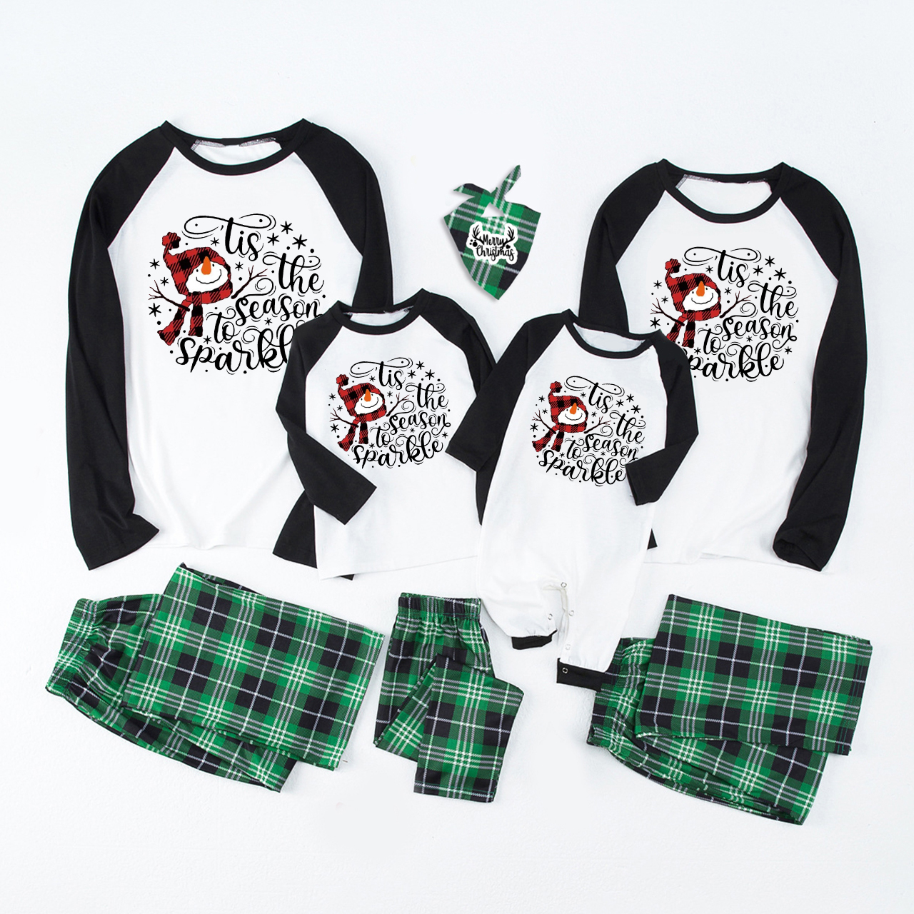 Tis The Season To Sparkle Christmas Family Pajamas