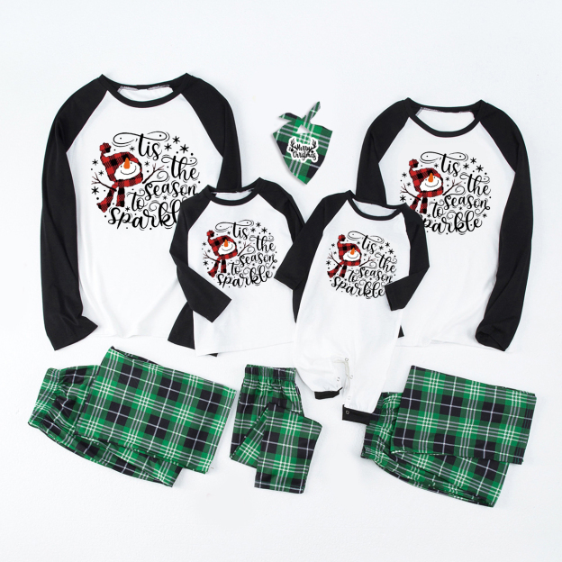 Tis The Season To Sparkle Christmas Family Pajamas