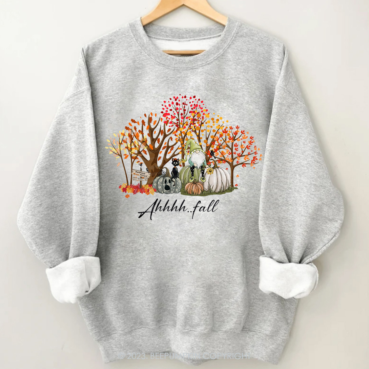 Fall Pumpkin Elves Sweatshirts For Her