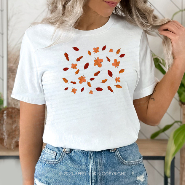 Unique Pretty Colorful Leaves Fall Shirts
