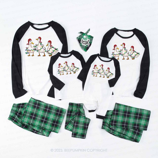 Christmas Ducks Farm Lover Matching Family Pajamas Beepumpkin