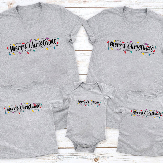 Merry Christmas Family Matching Shirts Beepumpkin