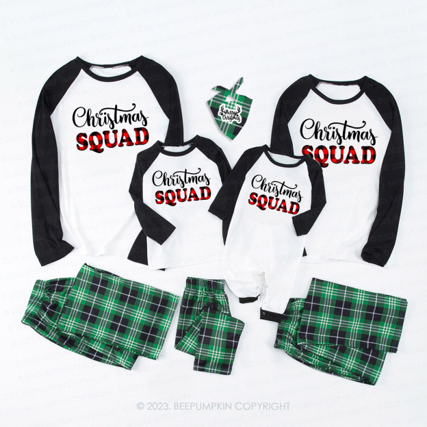 Christmas Squad Family Matching Pajamas Beepumpkin