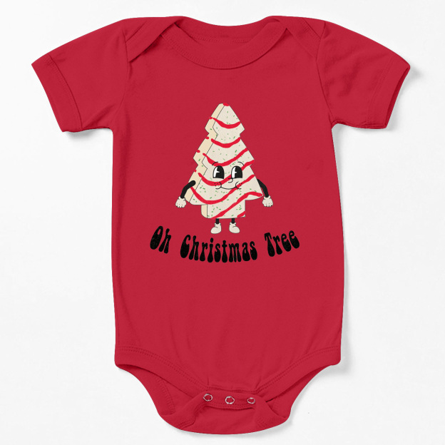 Oh, Christmas Tree Baby Christmas Bodysuit