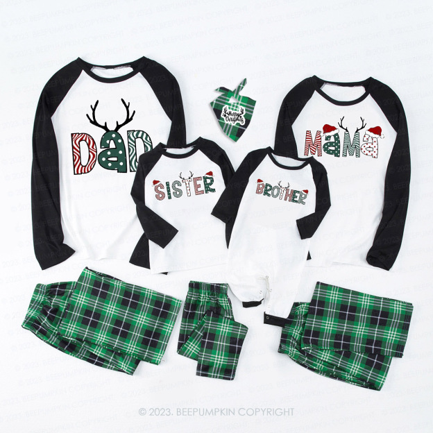 Personalized Custom Christmas Family Matching Pajamas Beepumpkin