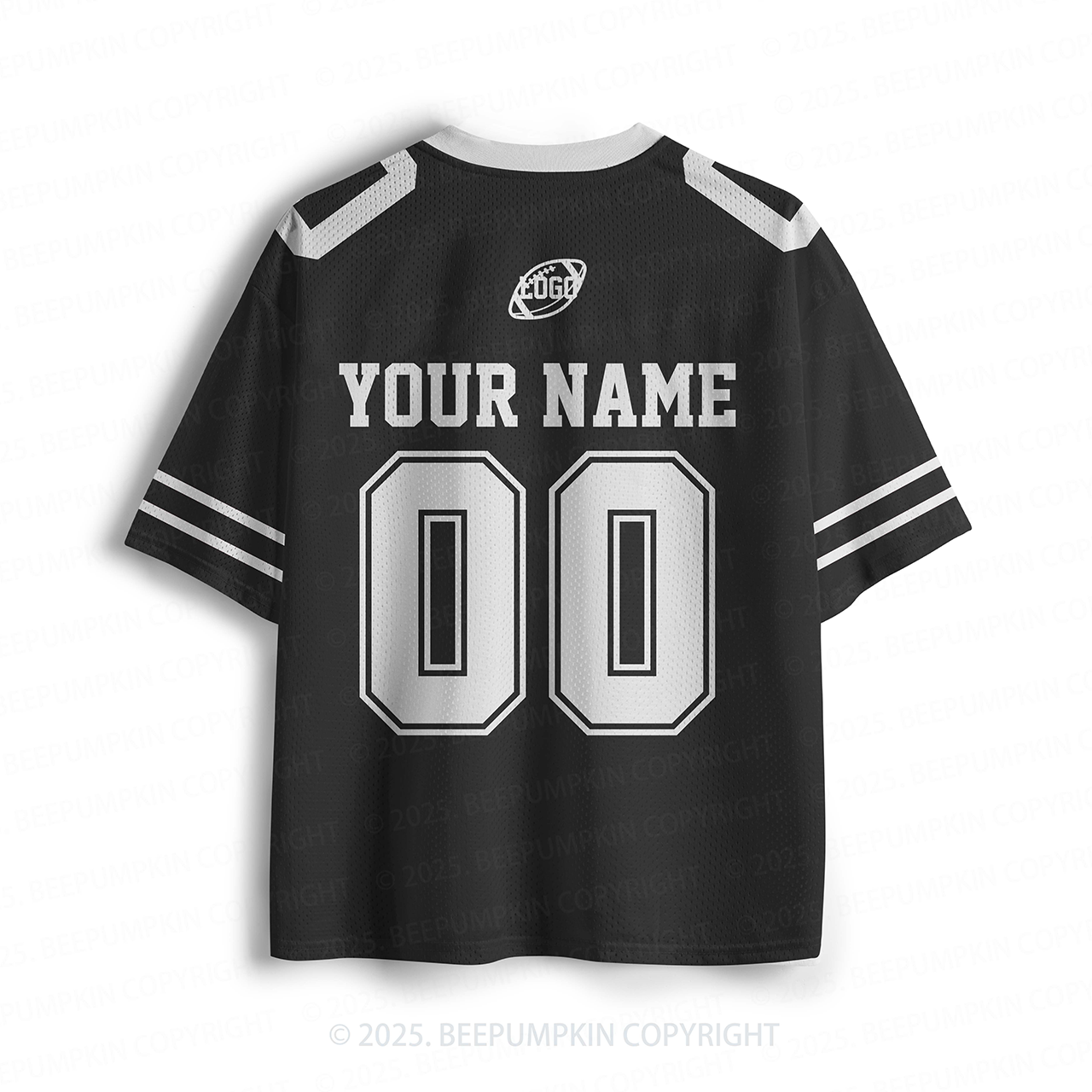 Personalized Team Name & Number Black Toddler&Kid's Sport Jersey Beepumpkin