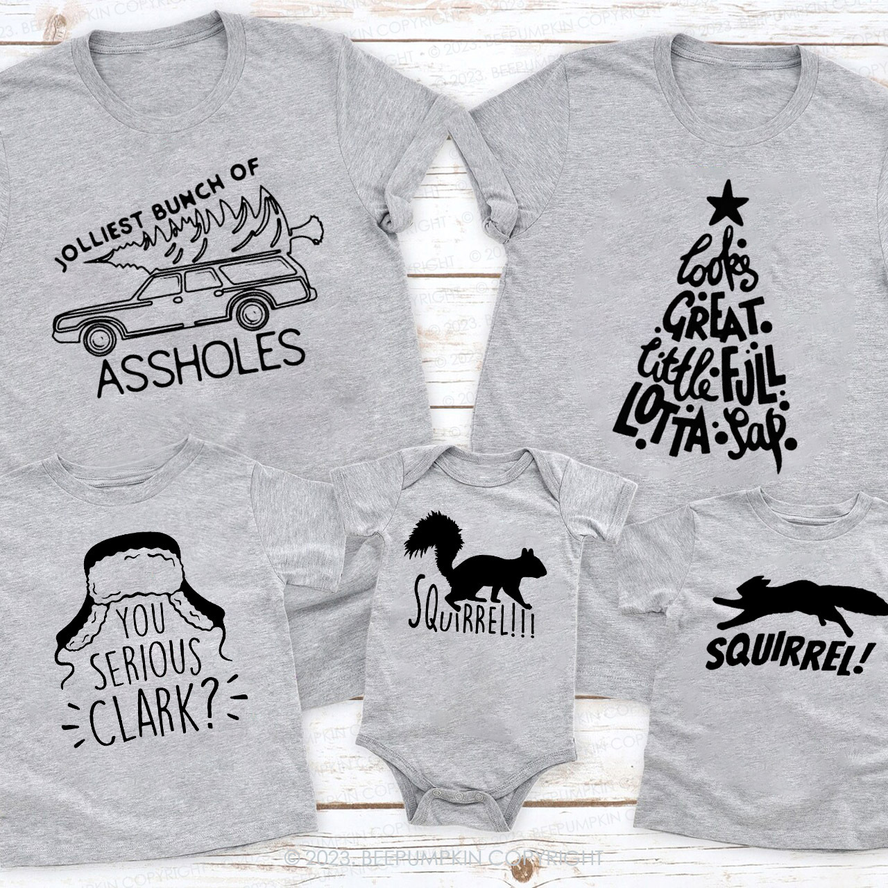 Fun pattern Christmas special Family Matching Shirts Beepumpkin