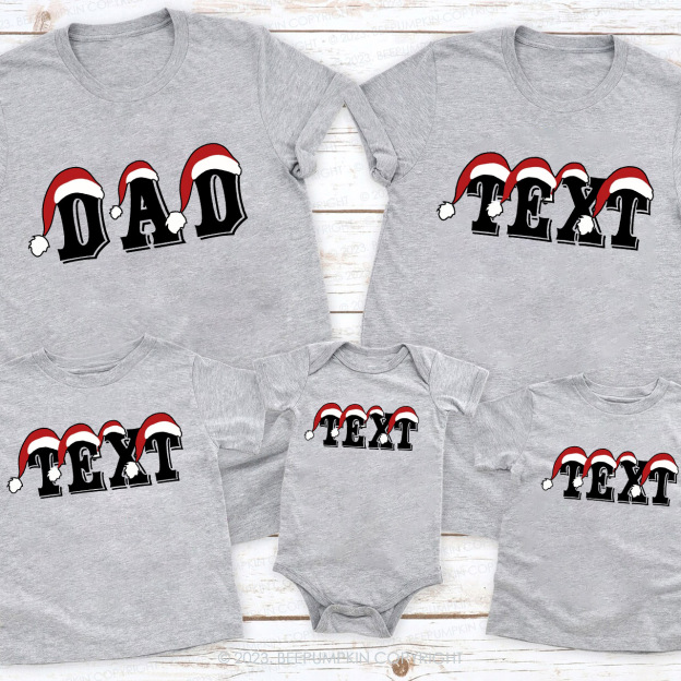 Matching Christmas Family Shirts - Personalized Name Beepumpkin