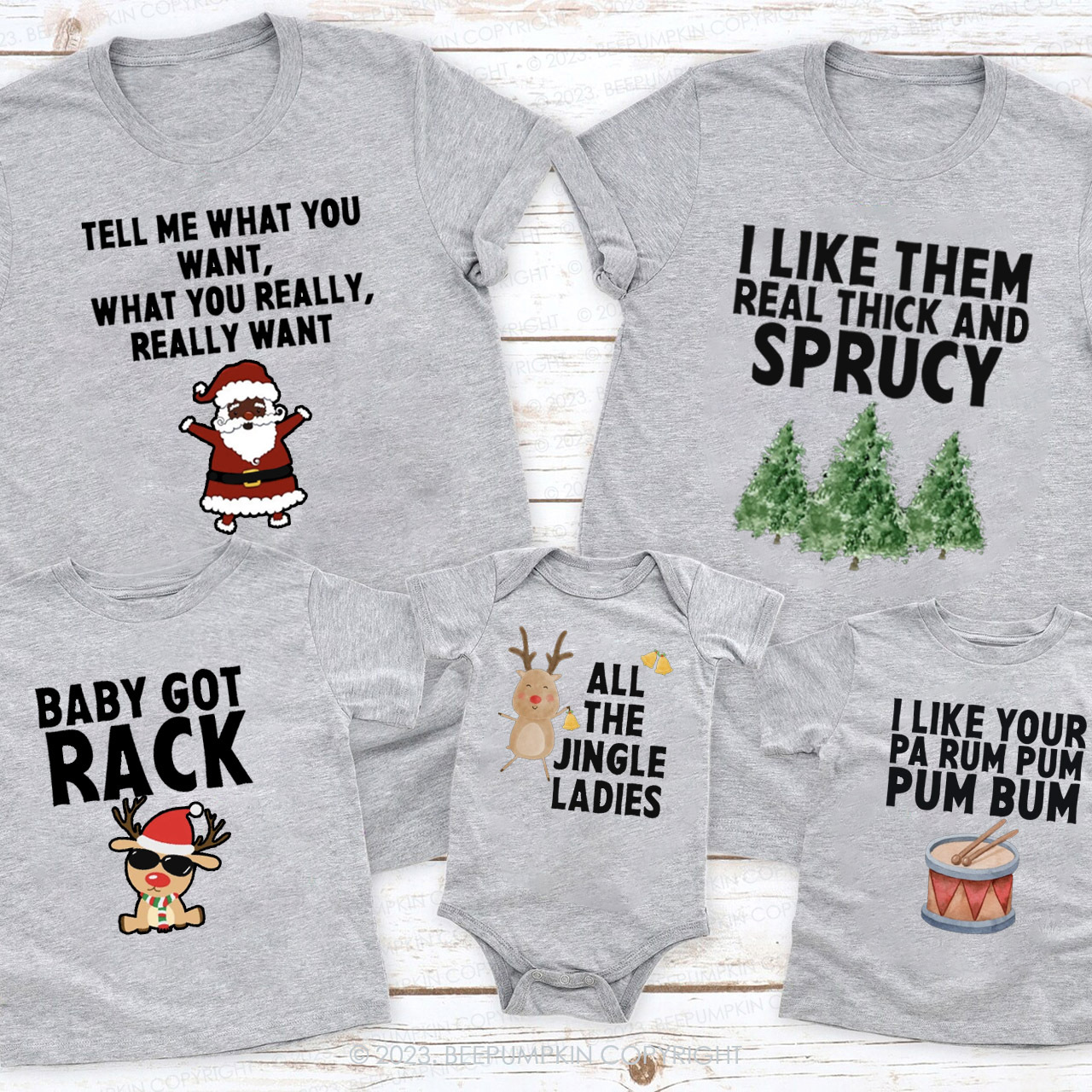 Santa Claus Special Family Christmas Shirts Beepumpkin