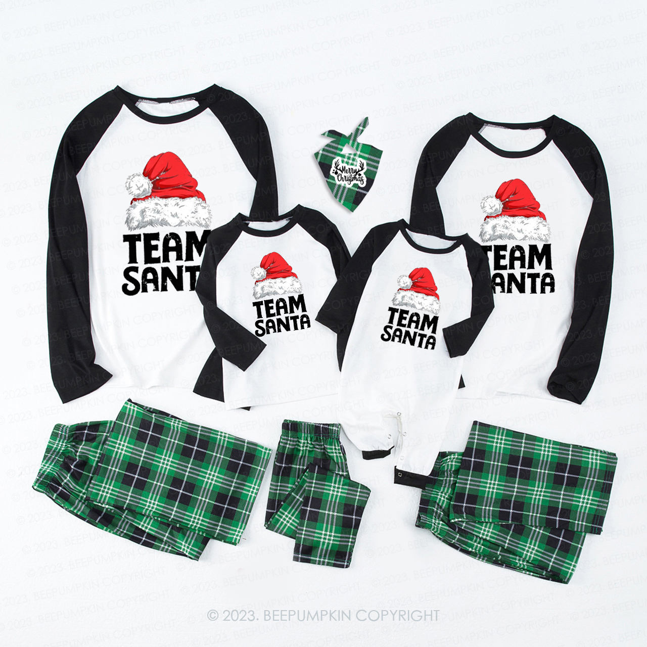 Team Santa Family Christmas Pajamas Beepumpkin
