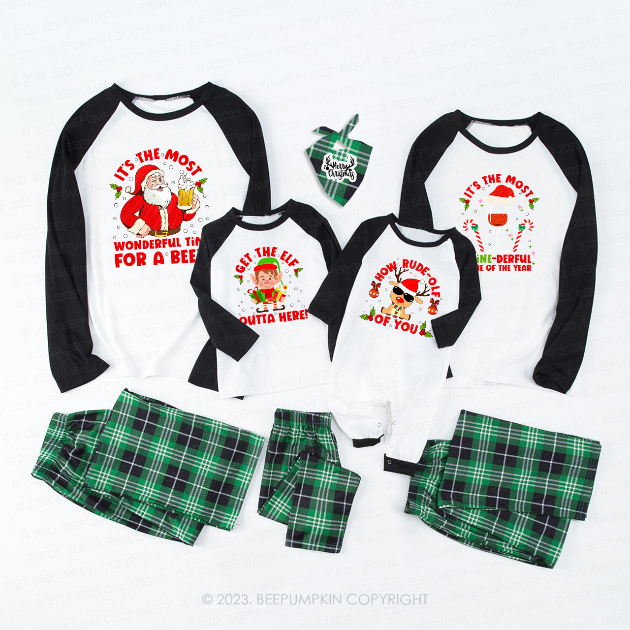 Personalized Funny Party Matching Pajamas For Family Beepumpkin