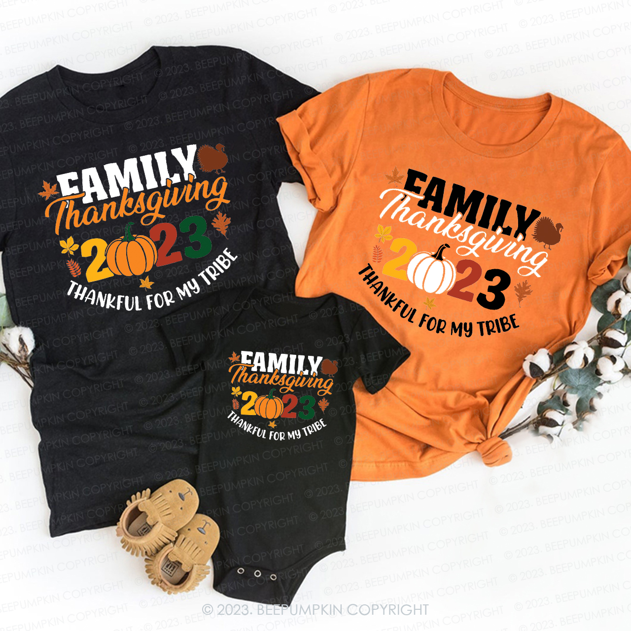 Thanksgiving Pastoral Memory Family Matching Shirt Beepumpkins