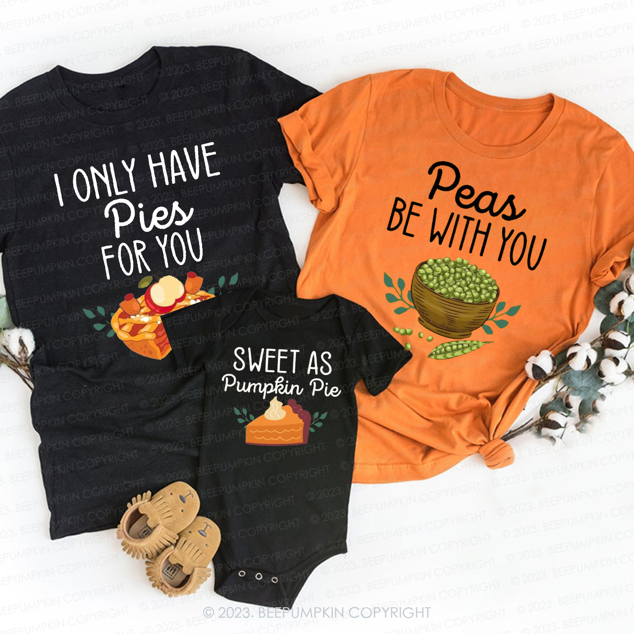 Personalized Thanksgiving Delicious Food Family Matching Shirt Beepumpkins