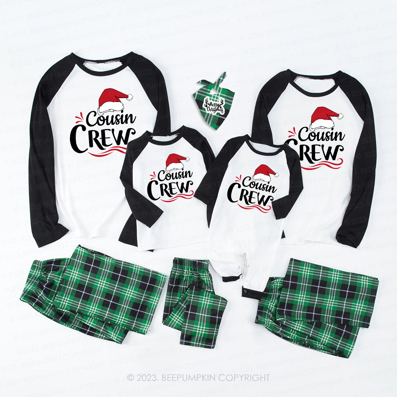 Cousin Crew Family Merry Christmas Pajamas For Family Beepumpkin