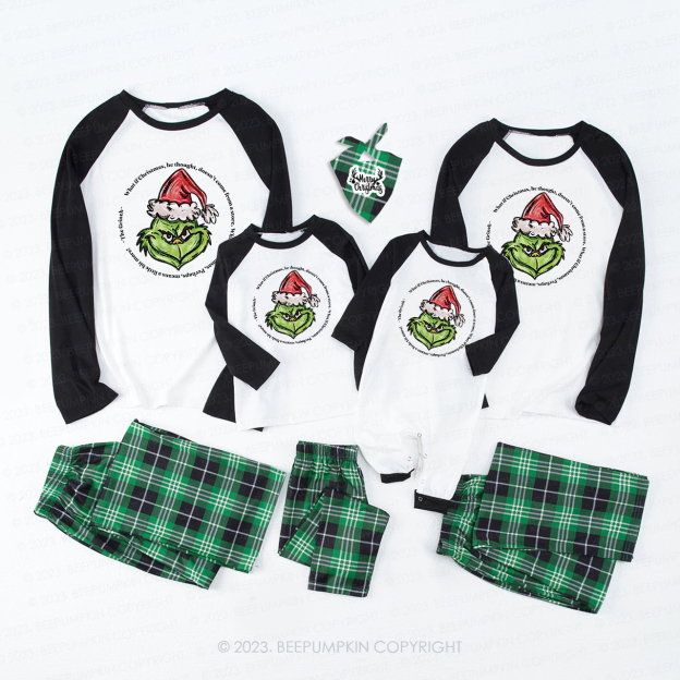 Funny Poses Merry Christmas Matching Pajamas For Family Beepumpkin