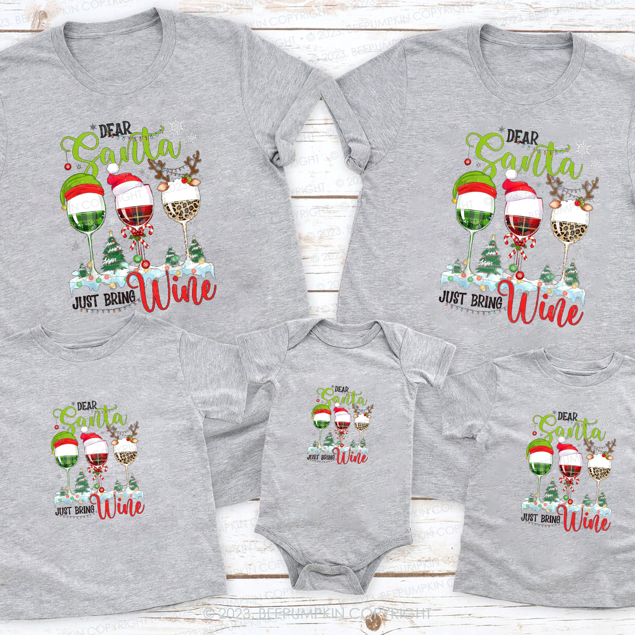 Funny Christmas Wine Glasses Christmas Tree Shirt For Family Beepumpkin