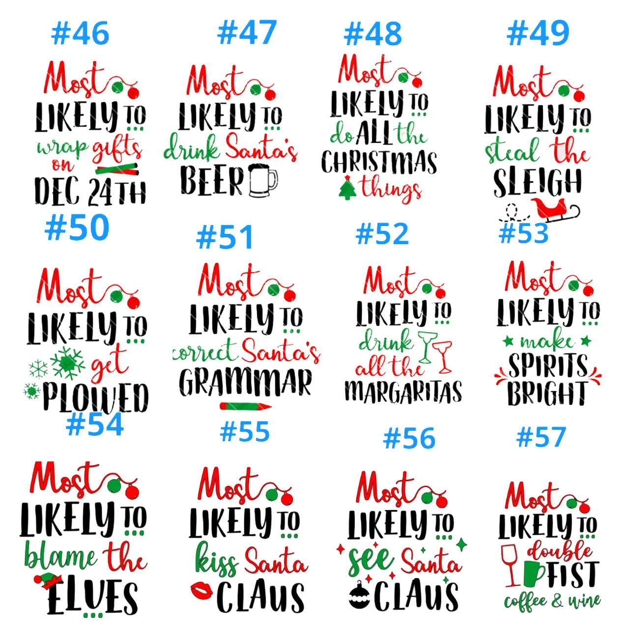 Personalized Most Likely To Christmas Funny Matching Group Tees Beepumpkin