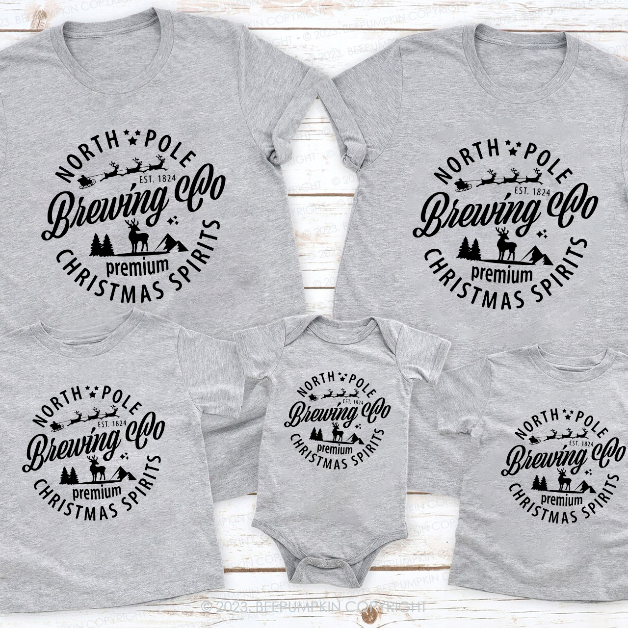 North Pole Brewing Co Christmas Family Matching Shirt