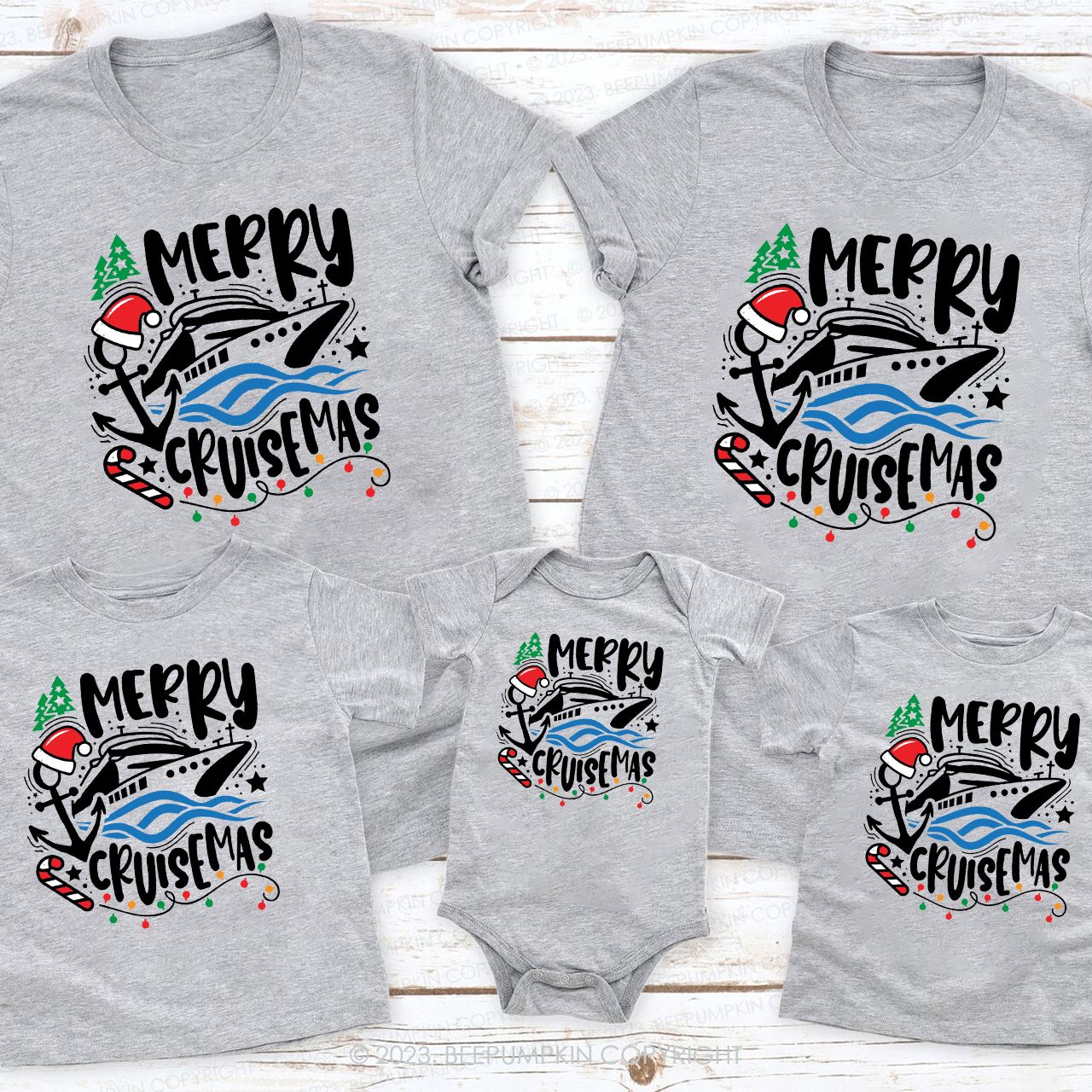 Christmas Cruise Family Trip Shirt For Family Beepumpkin