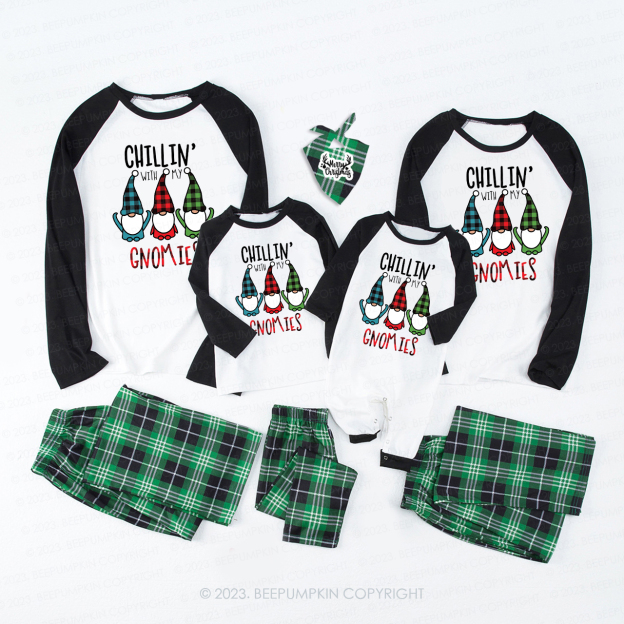 Buffalo Plaid Christmas Gnome Matching Pajamas For Family Beepumpkin