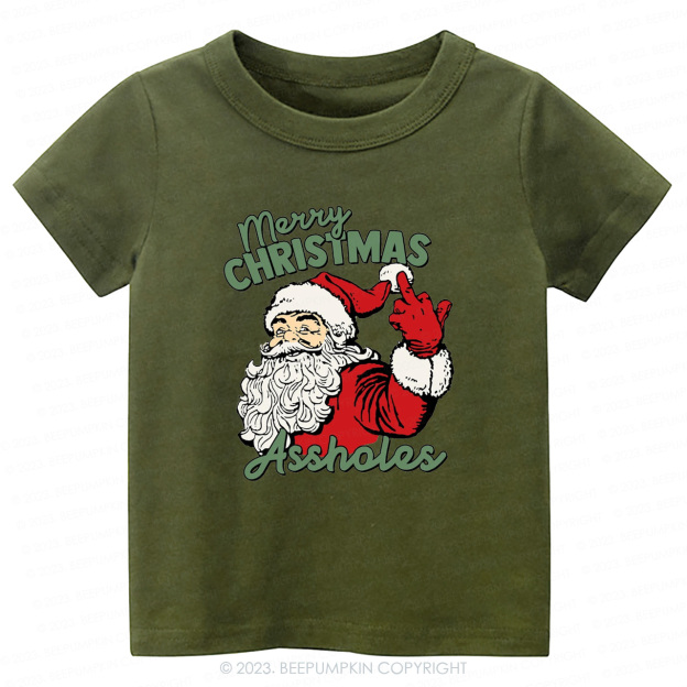 Retro Santa Funny Sarcastic Tees For Kids Beepumpkin
