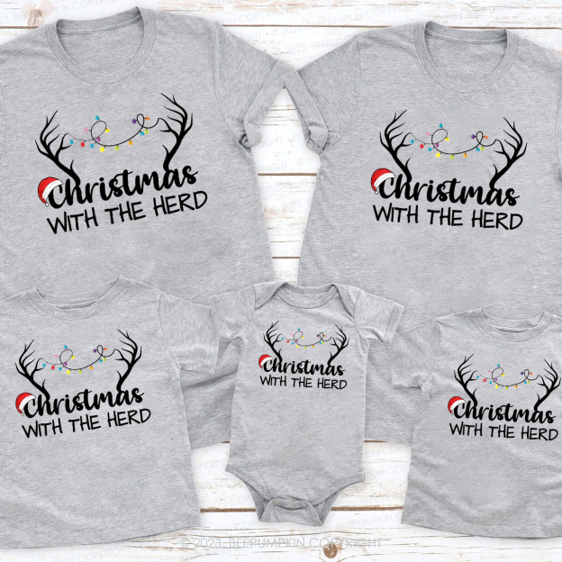 Christmas With The Herd Matching Shirts Beepumpkin