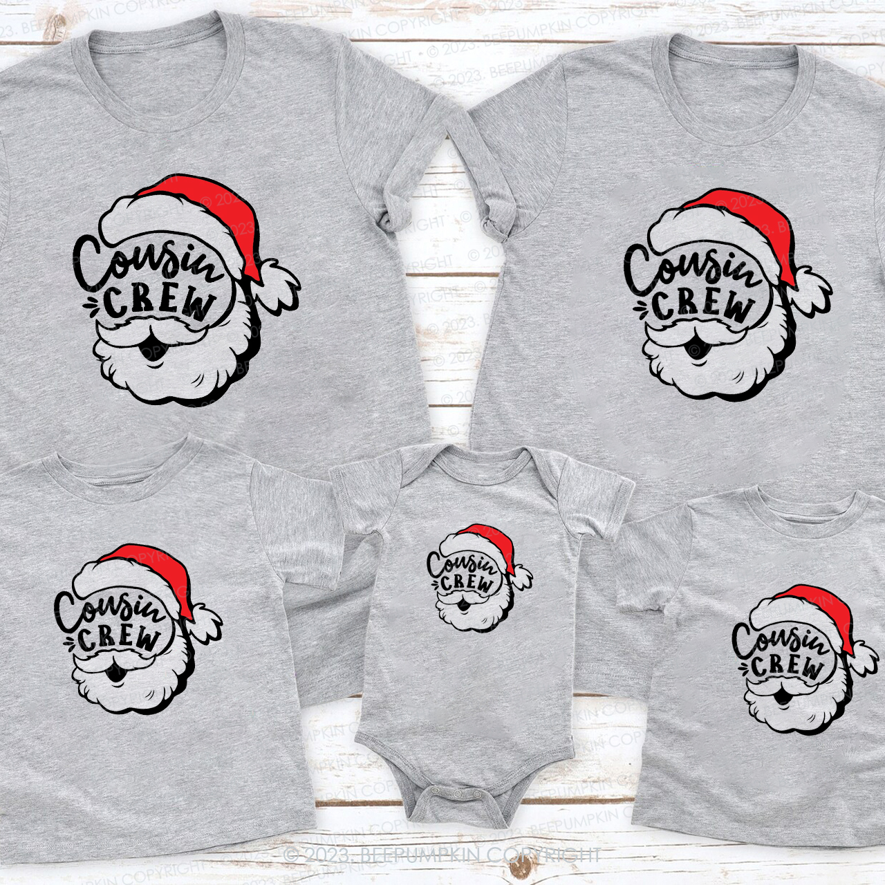 Cousin Crew Christmas Family Matching Shirts Beepumpkin