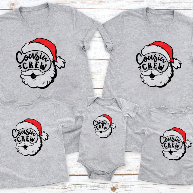 Cousin Crew Christmas Family Matching Shirts Beepumpkin