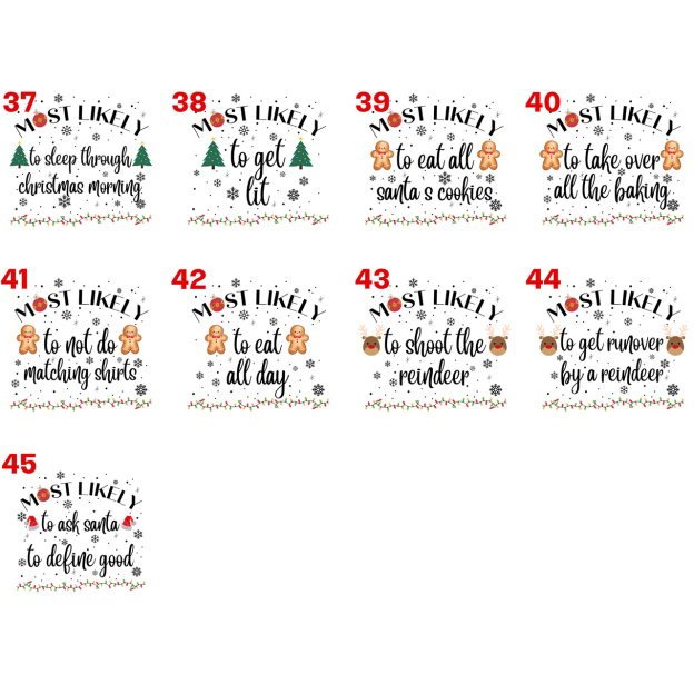 Christmas Most Likely ToFamily Matching Shirts Beepumpkin