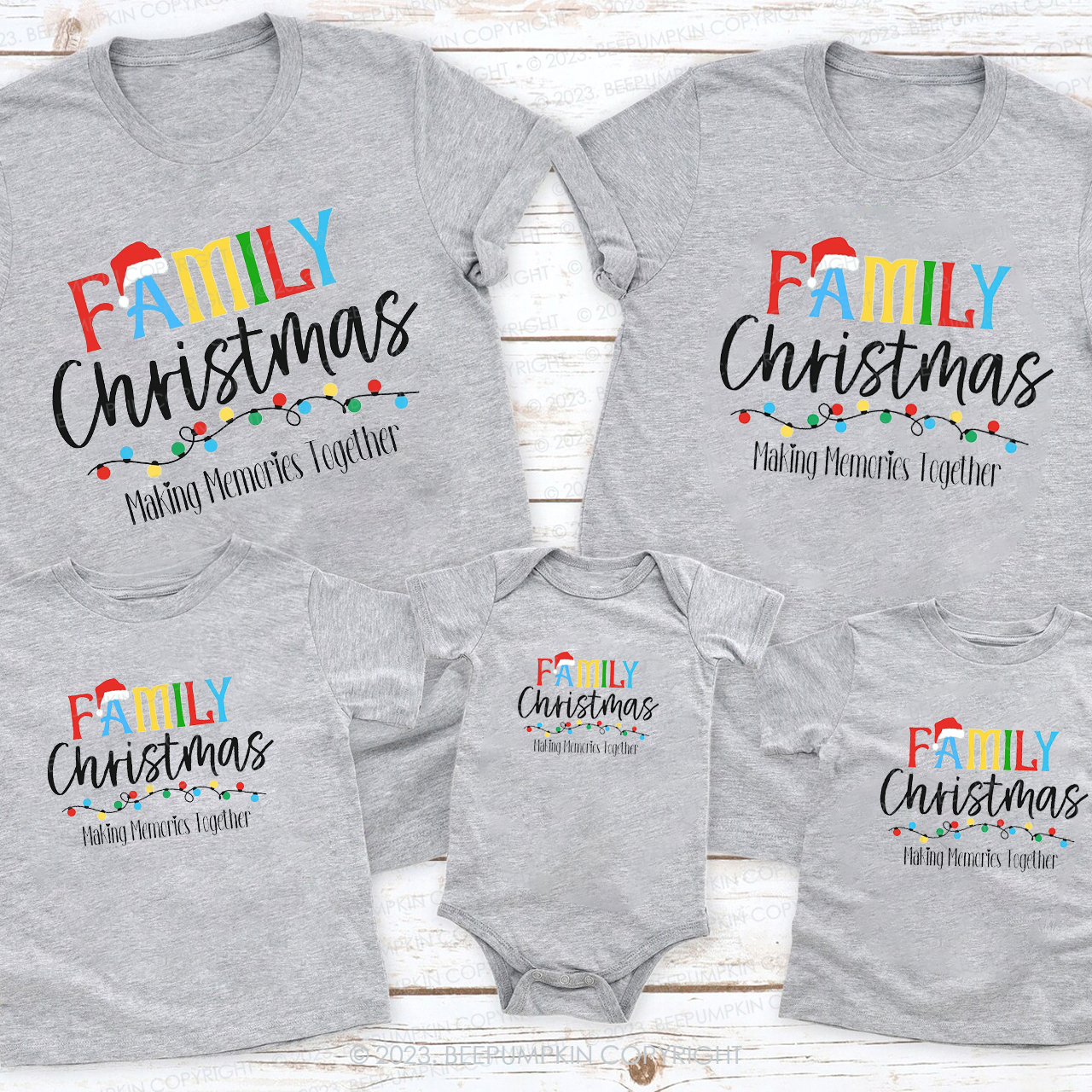 Make Memories Together Chirstmas Family Matching Shirts Beepumpkin