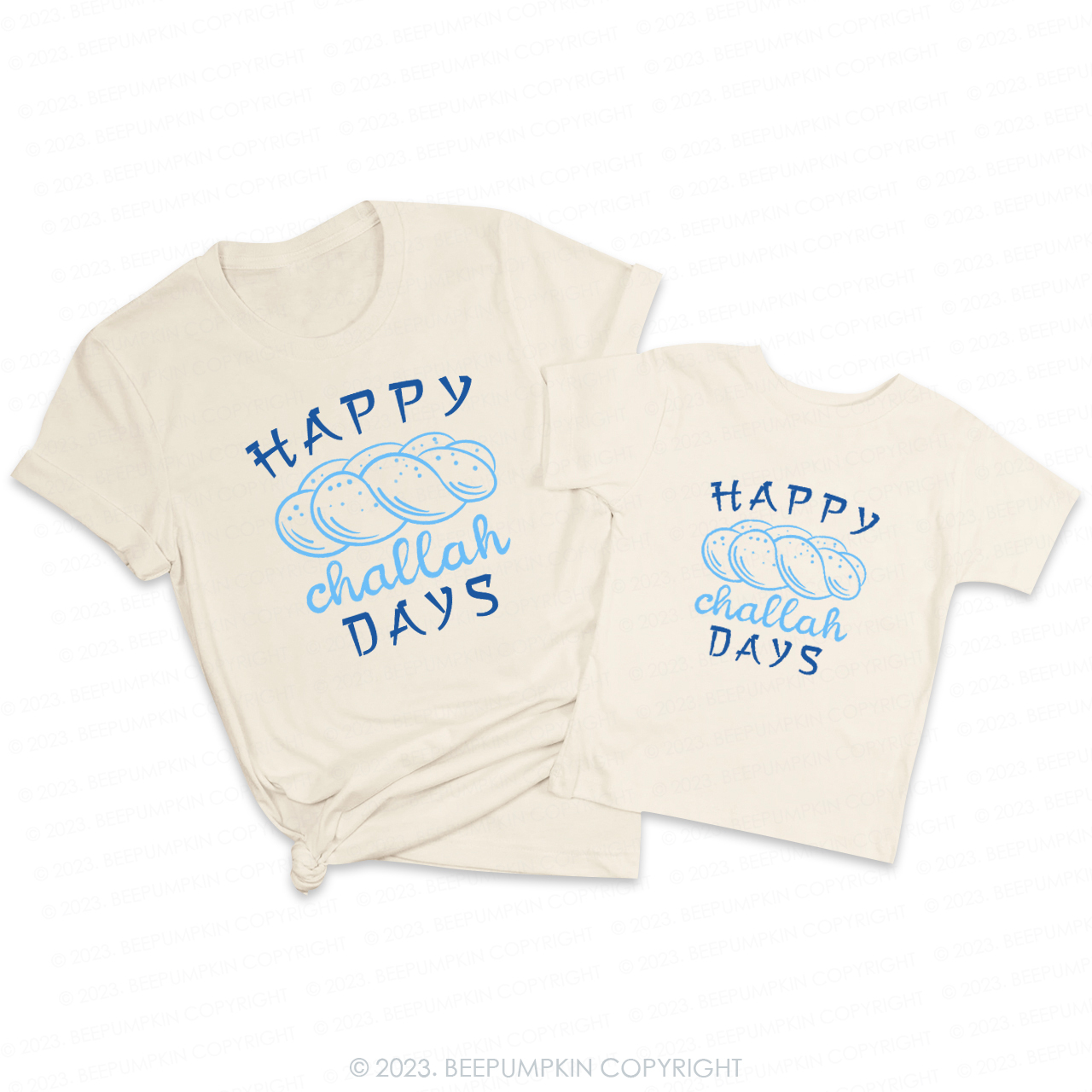 Hanukkah Happy Challah Days Family T-Shirts Beepumpkin