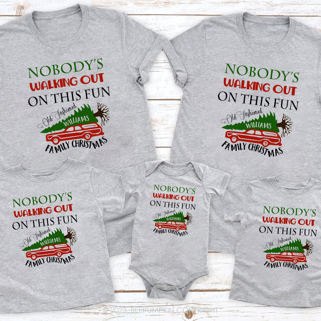 Nobady‘s Walking Out On This Fun Family Christmas Shirt