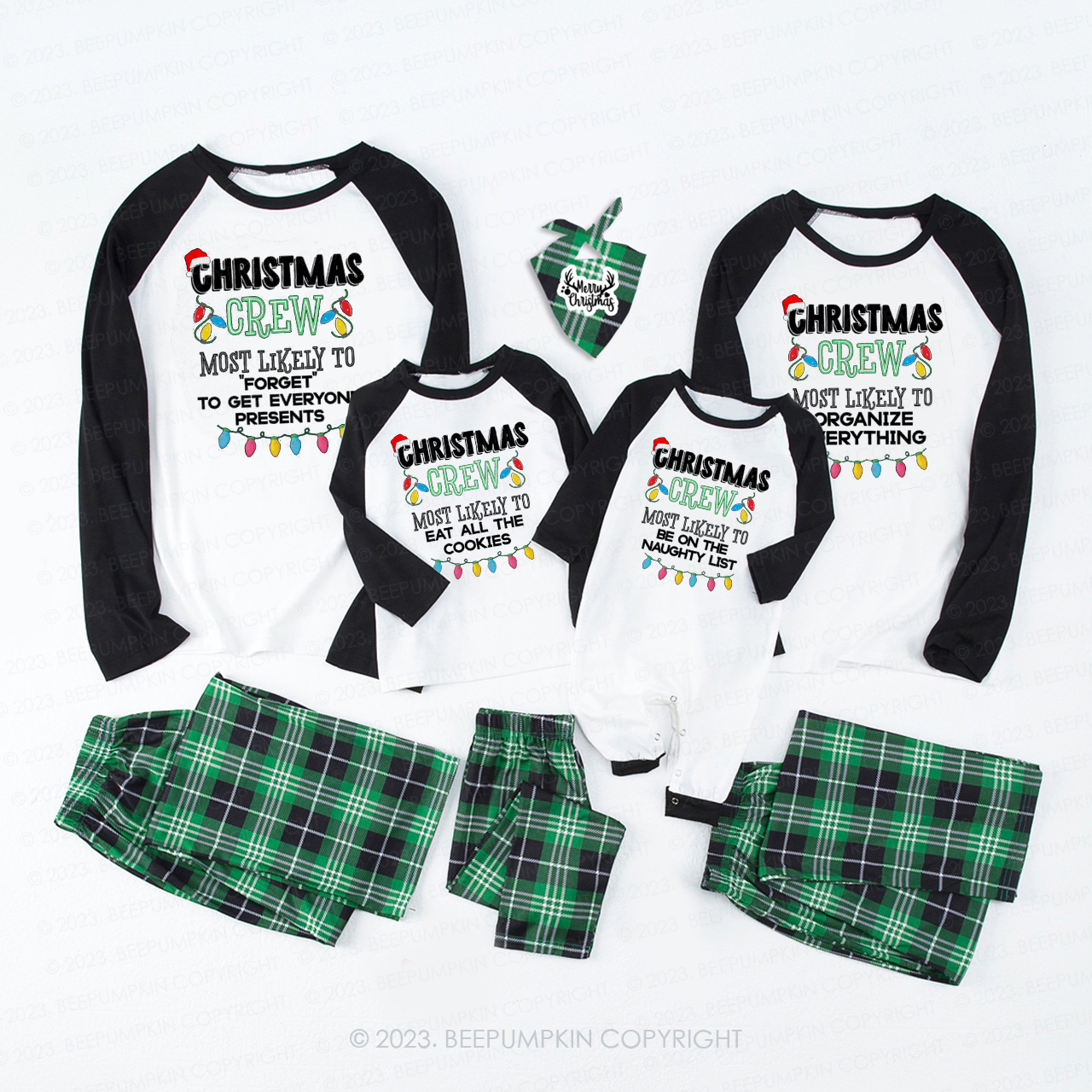 Personalized Christmas Crew Most Likely To Family Gifts Matching Pajamas
