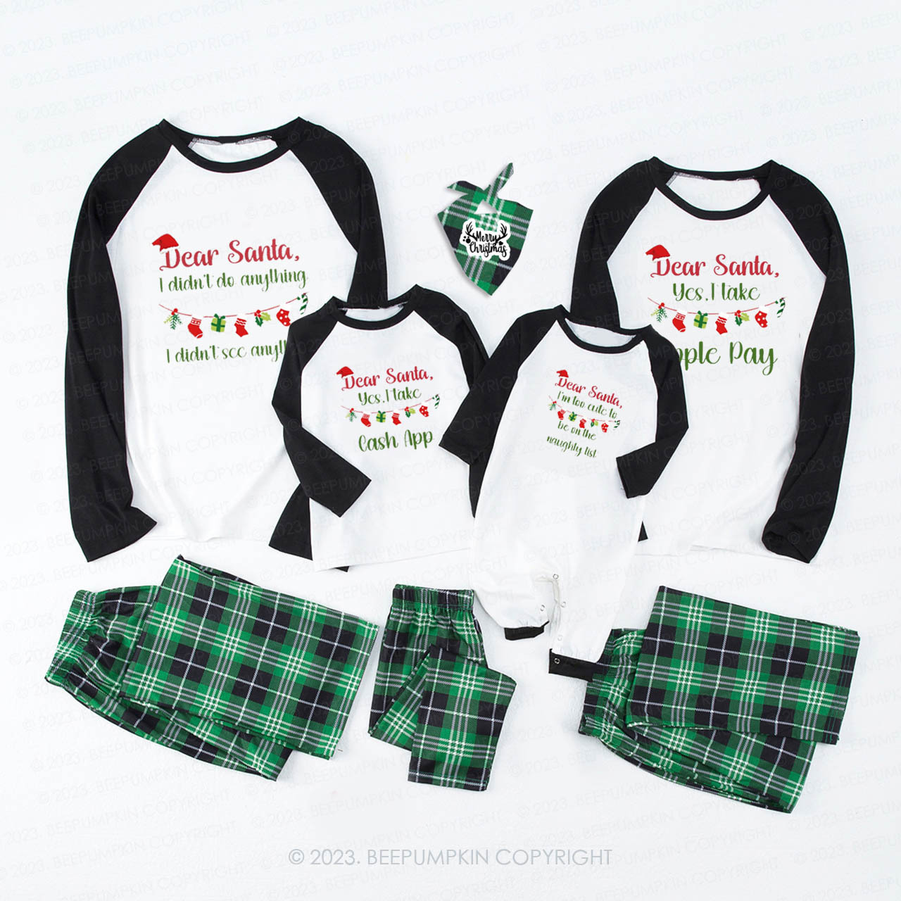 Personalized Funny Family Christmas Dear Santa Matching Pajamas
