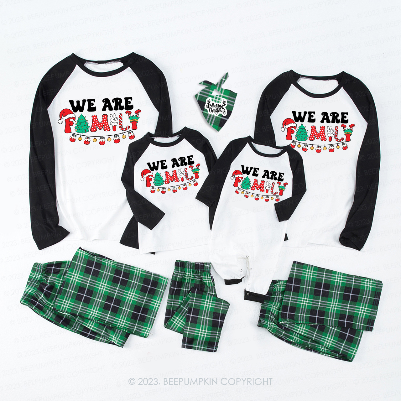 We Are Family Christmas 2023 Holiday Matching Pajamas