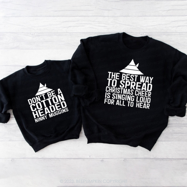 Christmas Elf Family Matching Sweatshirts