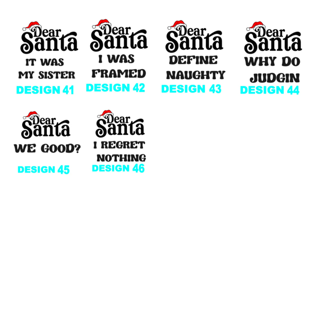 46 Quotes Dear Santa Christmas Family Matching Sweatshirts