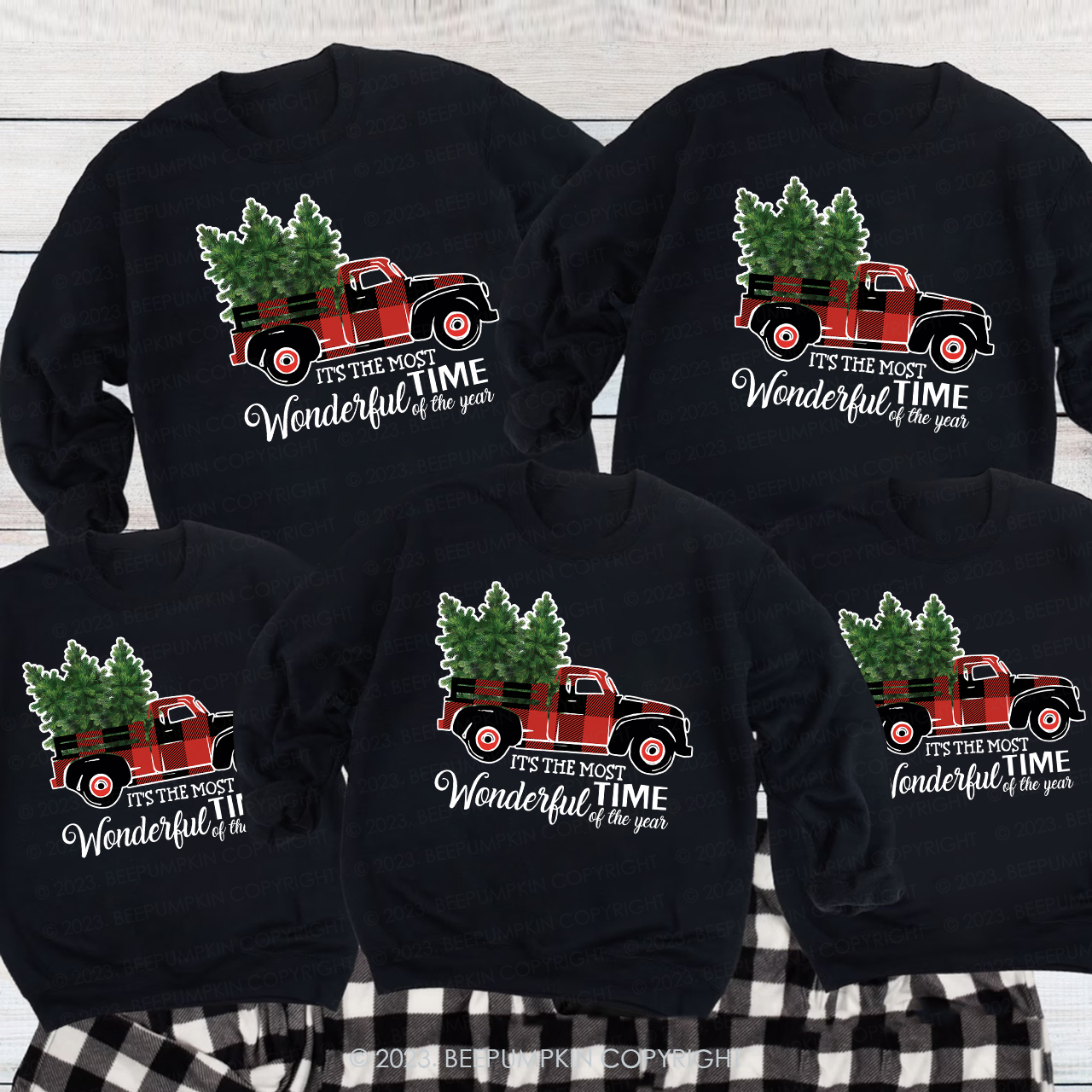 Most Wonderful Time Of The Year Christmas Family Sweatshirts