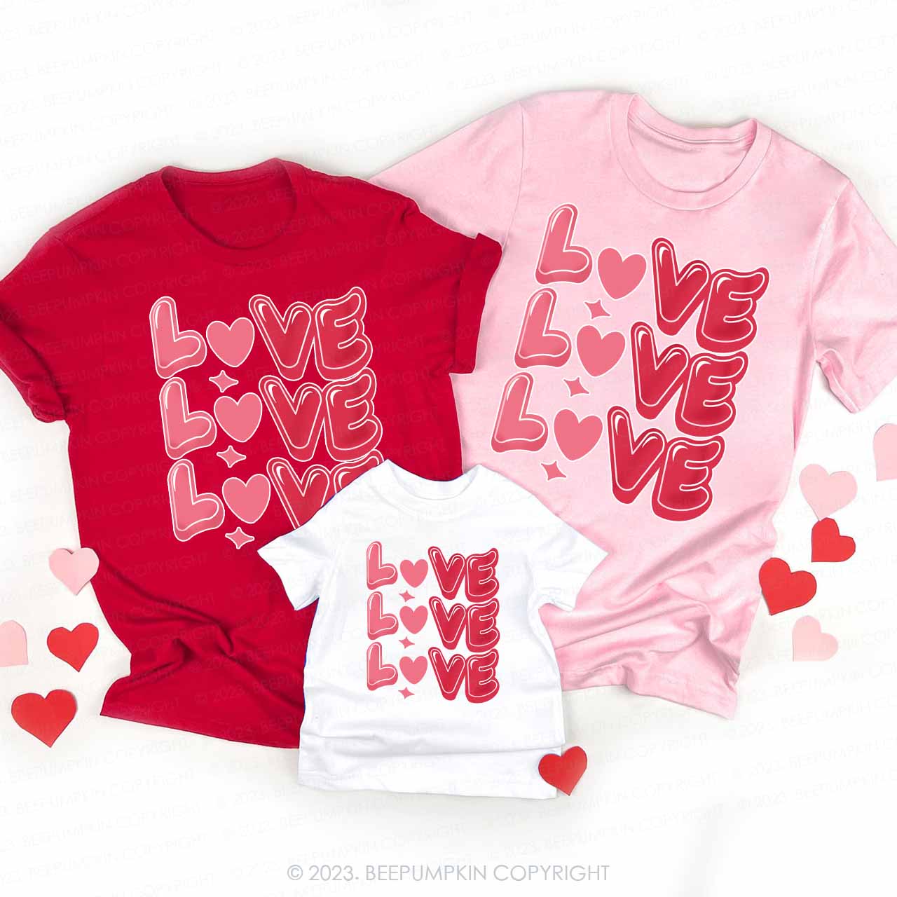 Sweet Love Valentine's Day Family Matching Shirts