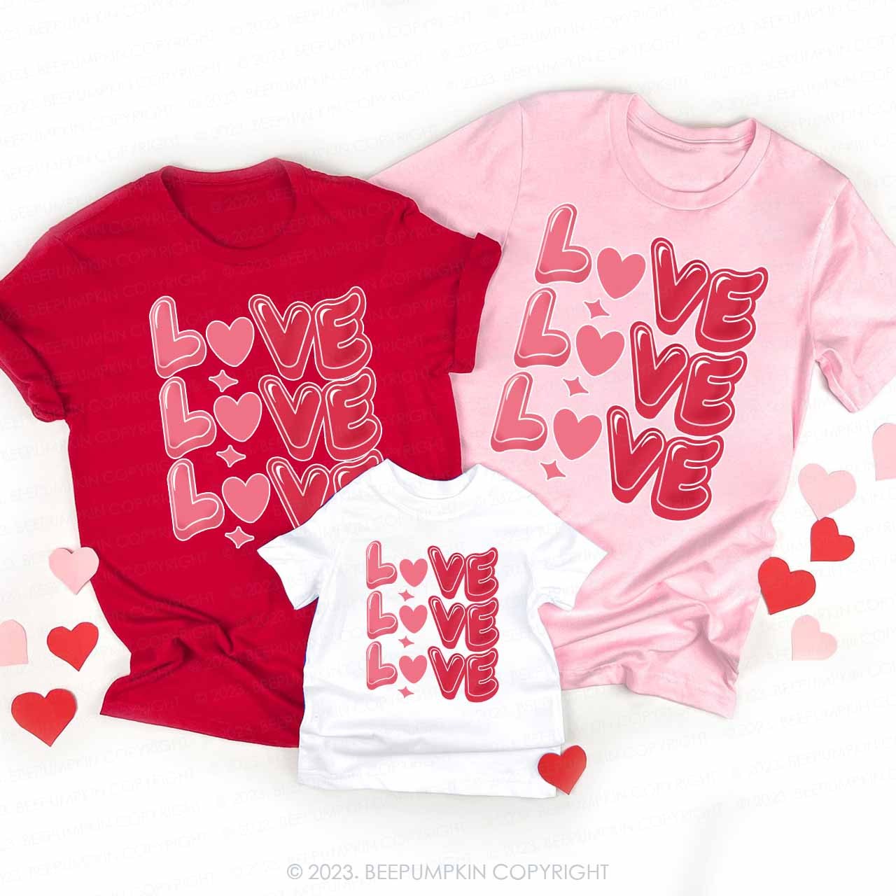 Sweet Love Valentine's Day Family Matching Shirts