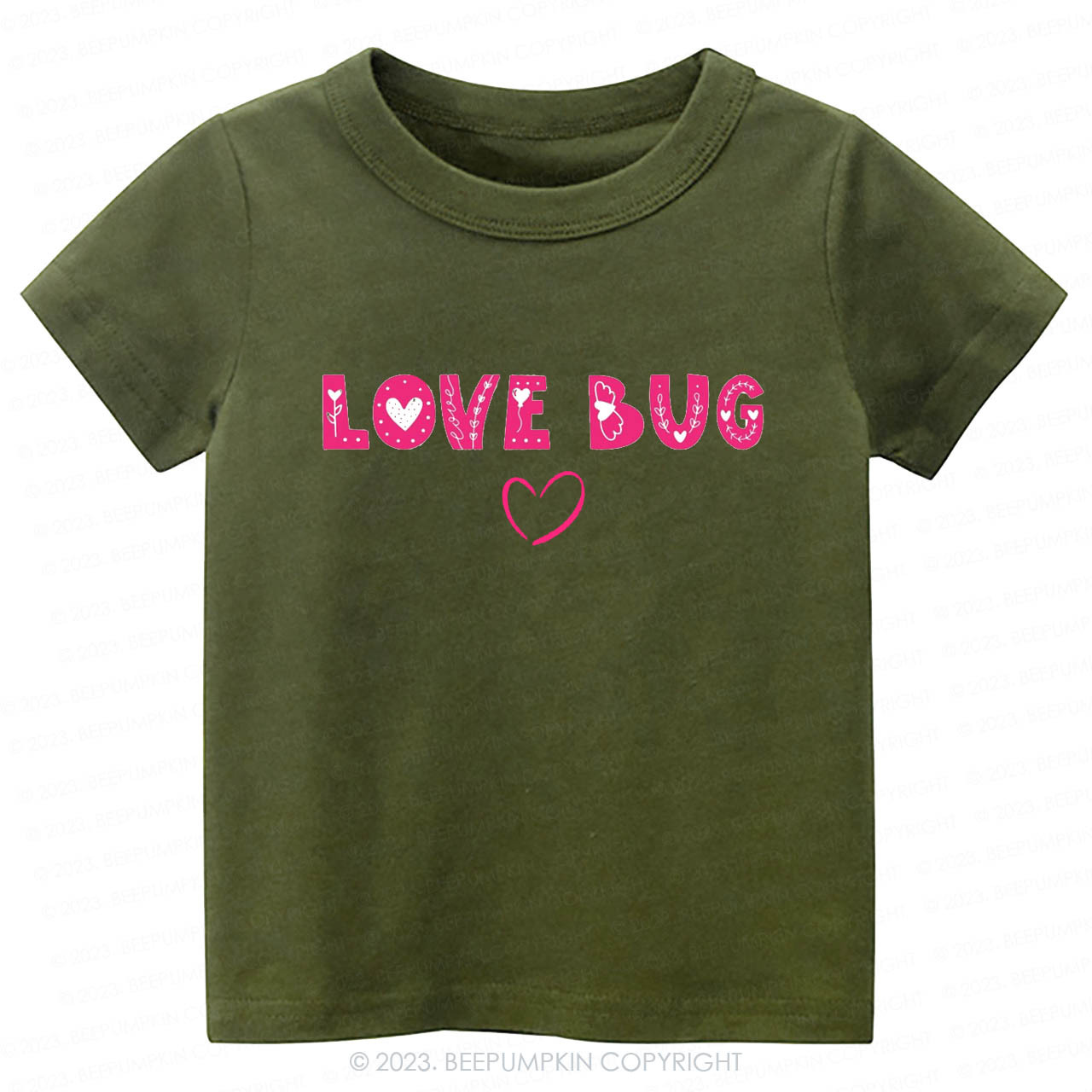 Love Bug Cute Happy Valentines Day -Toddler Tees