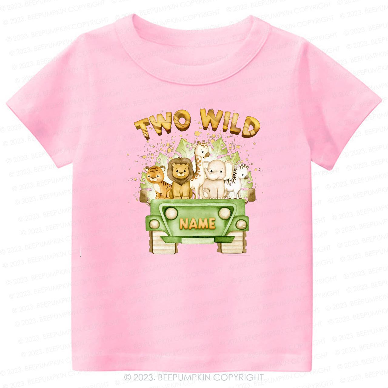 Two Wild Named Safari  -Toddler Tees