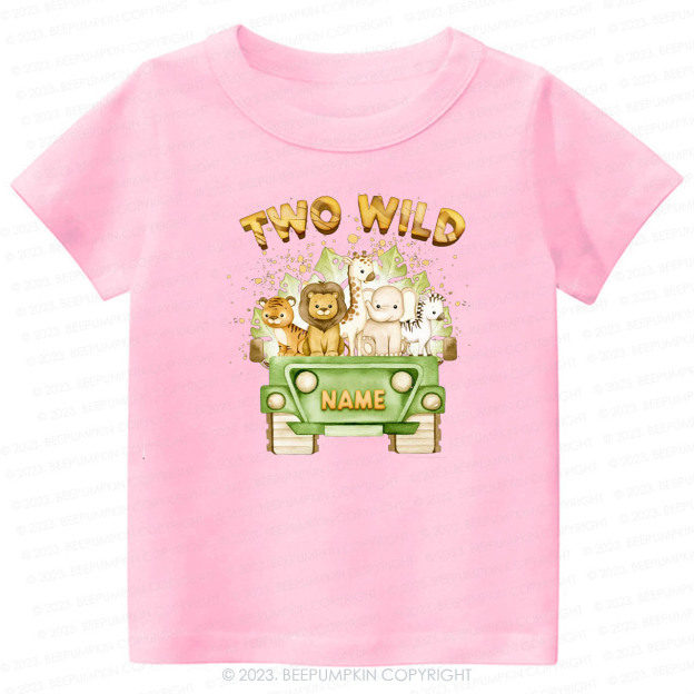 Two Wild Named Safari  -Toddler Tees